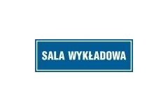 Sala wykładowa - tabliczka