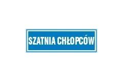 Szatnia chłopców - tabliczka