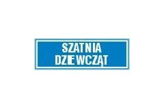 Szatnia dziewcząt - tabliczka