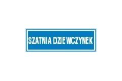 Szatnia dziewczynek - tabliczka