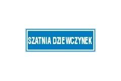 Tabliczka na drzwi - Szatnia dziewczynek