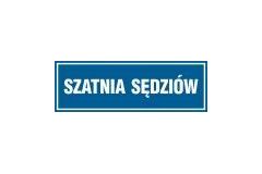 Szatnia sędziów - tabliczka