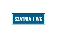 Tabliczka na drzwi - Szatnia i WC