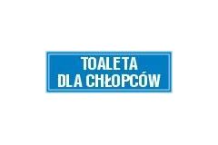 Tabliczka na drzwi - Toaleta dla chłopców