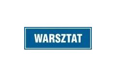 Warsztat - tabliczka