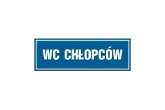 WC chłopców - tabliczka