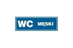 WC męski - tabliczka