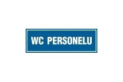 WC personelu - tabliczka