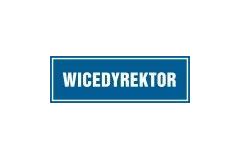Wicedyrektor - tabliczka