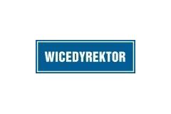 Wicedyrektor - tabliczka