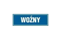 Woźny - tabliczka