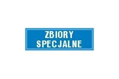 Zbiory specjalne - tabliczka na drzwi