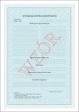 MEN-I/10/1 numerowane. Świadectwo ukończenia szkoły podstawowej dla uczniów oddziału przysposabiającego do pracy (zabezpiecz., numeracja)