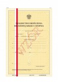 Świadectwo uk. branż. szkoły I stopnia z wyróżn. I/26-w/2 numerow