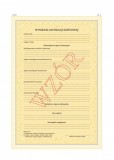 MEN-I/29/2 numerowane. Świadectwo ukończenia szkoły specjalnej przysposabiającej do pracy , papier z zabezpieczeniami (papier specjalny, UV, numeracja)