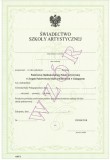 Świadectwo szkolne promocyjne ART/2
