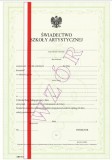 Świadectwo szkolne promocyjne ART/3/w