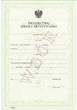 Świadectwo szkolne promocyjne ART/8