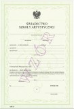 Świadectwo ukończenia szkoły artystycznej ART/21