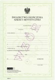 Świadectwo ukończenia szkoły artystycznej  ART/29