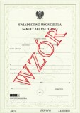 Świadectwo ukończenia szkoły artystycznej ART/11