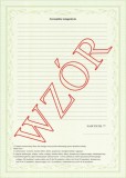 Świadectwo szkolne promocyjne ART/5/w z wyróżnieniem