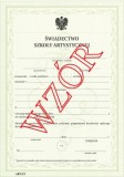 Świadectwo ukończenia szkoły artystycznej ART/21