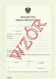 Świadectwo ukończenia szkoły artystycznej ART/23
