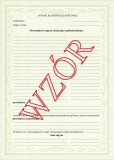 Świadectwo ukończenia szkoły artystycznej ART/23