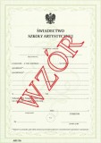 Świadectwo ukończenia szkoły artystycznej ART/26