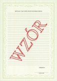 Świadectwo ukończenia szkoły artystycznej ART/33