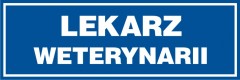 Lekarz weterynarii - tabliczka