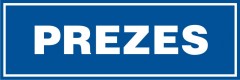 Prezes - tabliczka