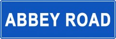 Tabliczki z nazwami miejsc i miejscowości (Abbey Road 1)