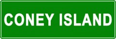 Tabliczki z nazwami miejsc i miejscowości (Coney Island 2)